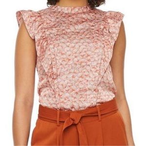 Ryegrass Womens Round Neck Sleeveless Blouse